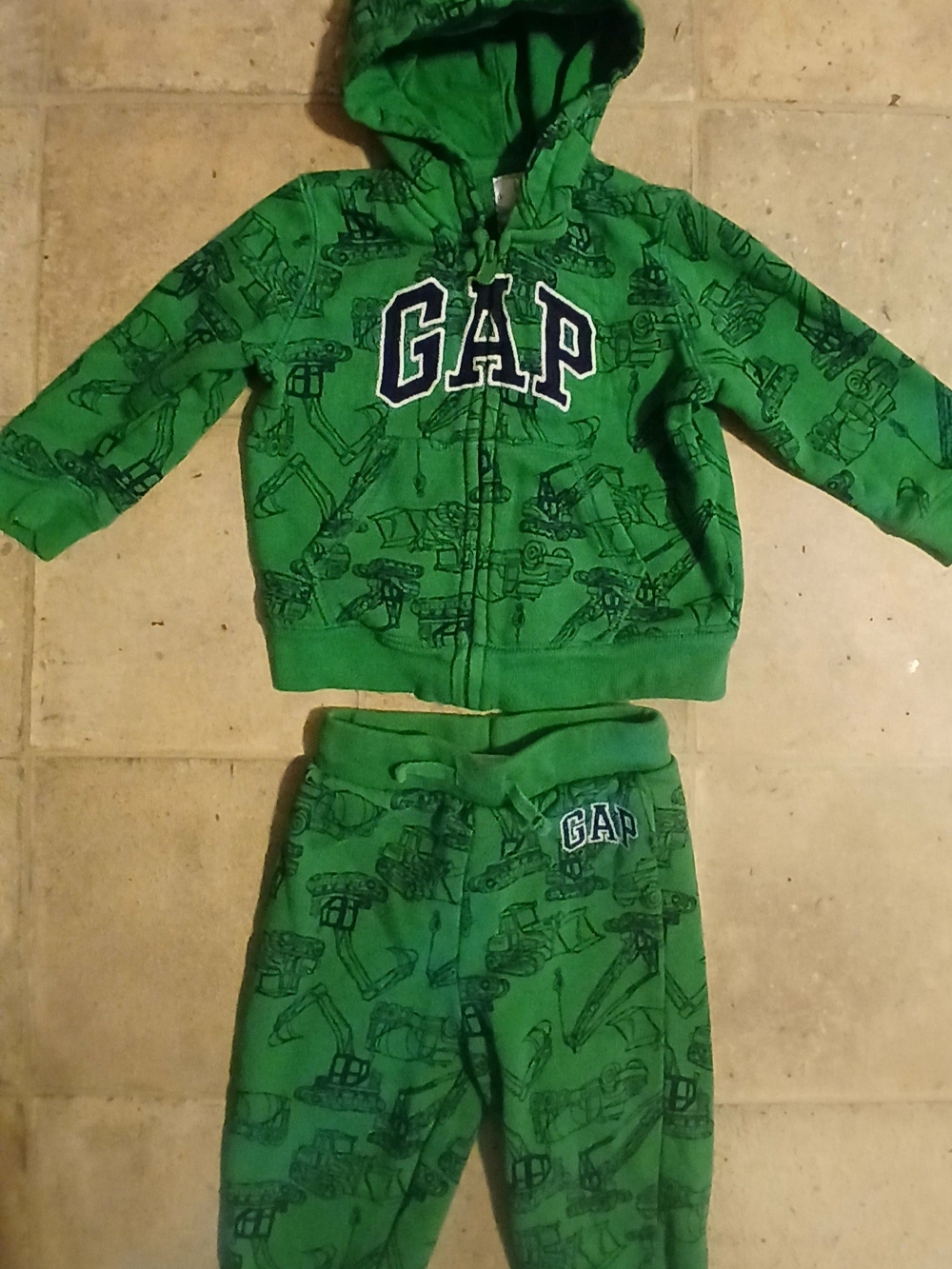 GAP Green Hoodie & Joggers Set